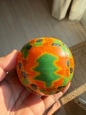Vintage mosaic ball candle